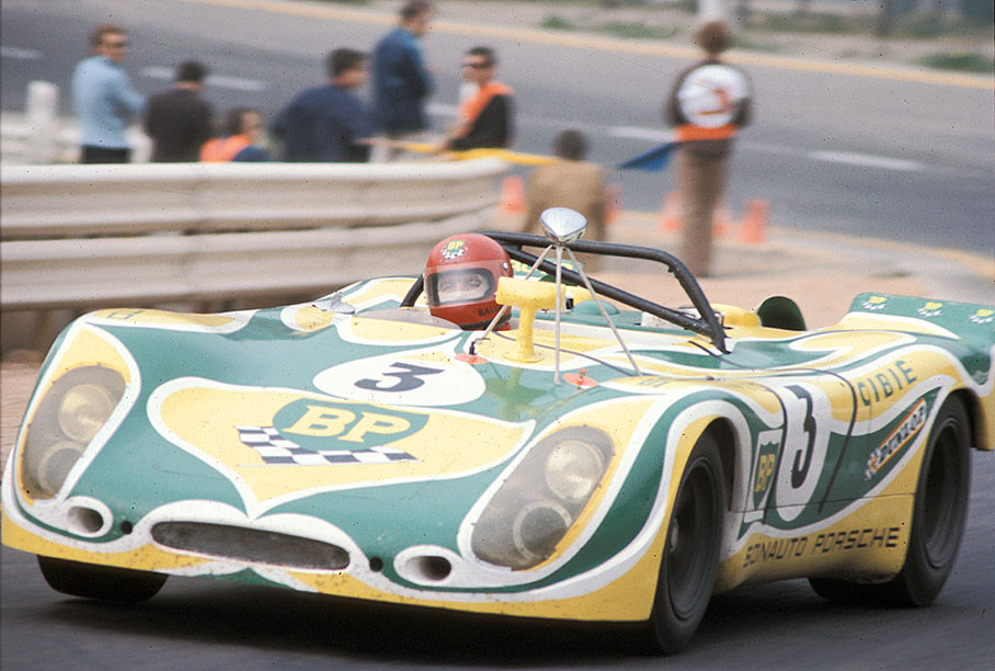 Auguste Veuillet's Porsche 908/2 026 #3, driven by Claude Ballot-Lena (F) and Guy Chasseuil (F), becomes second placed in prototype classification