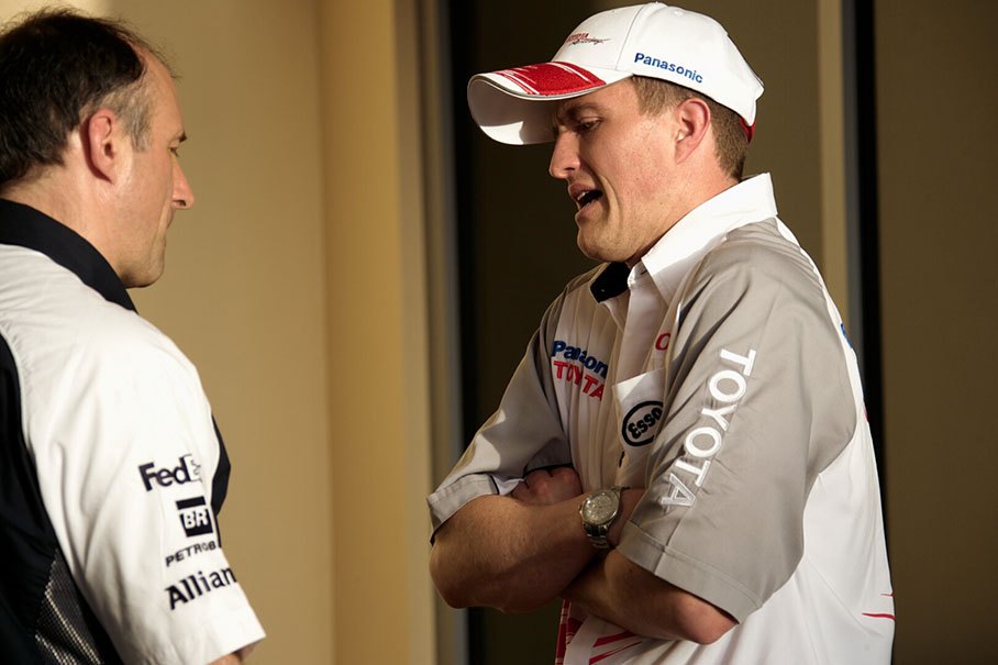 Ralf Schumacher with Franz Tost of BMW