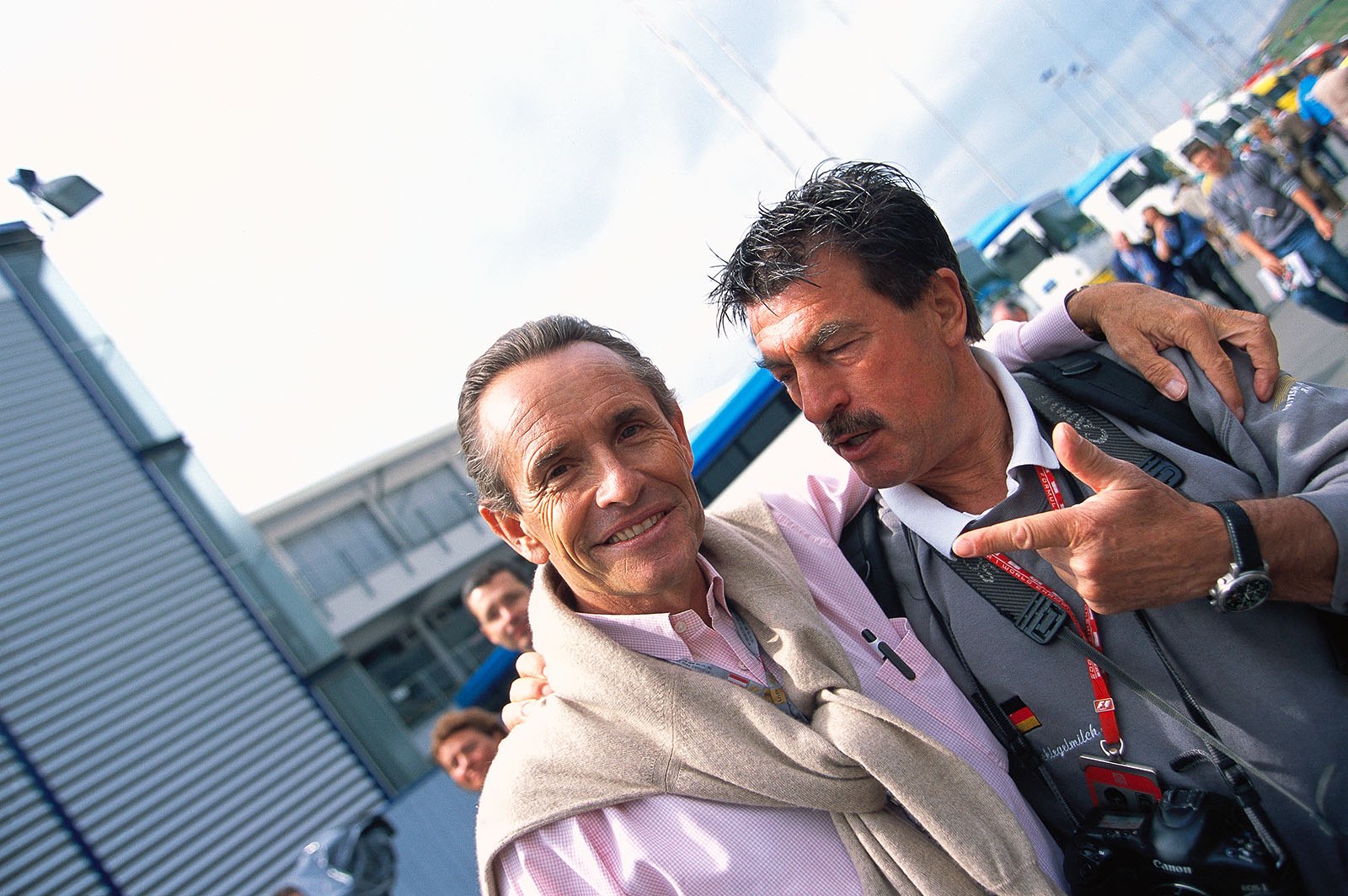 Two living legends together - Jacky Ickx with Rainer Schlegelmilch