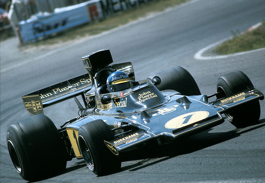 Ronnie Peterson on Lotus-Cosworth 72E, Dutch GP Zandvoort 1974