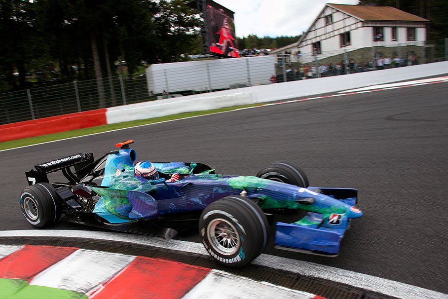 Honda's Jenson Button at La Source
