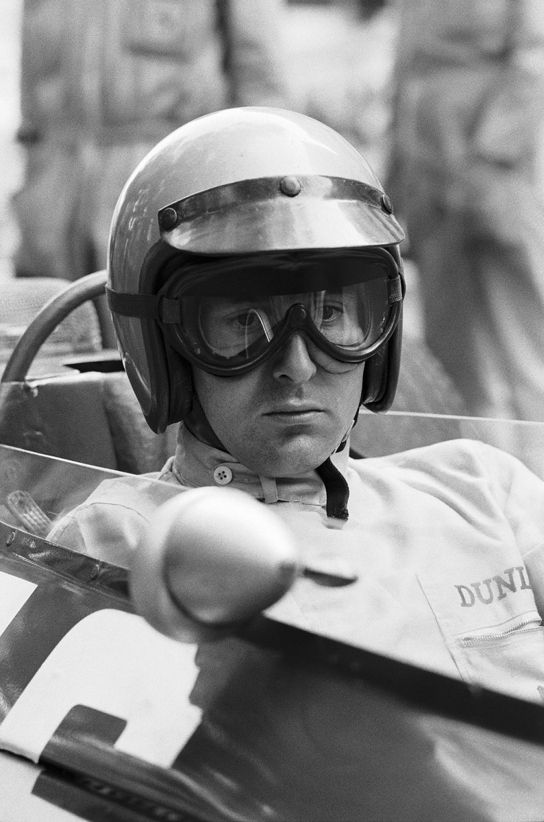 Lorenzo Bandini in his Ferrari cockpit, Monaco Grand Prix, 1966