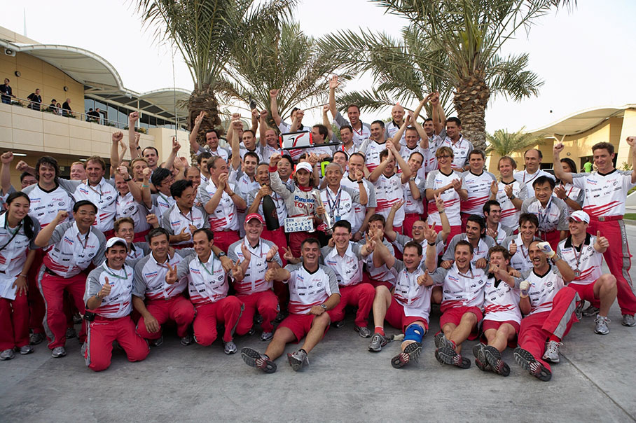 The proud Toyota team – find Ralf! ;-)