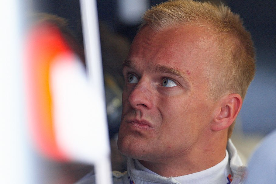Heikki Kovalainen watches the times screen