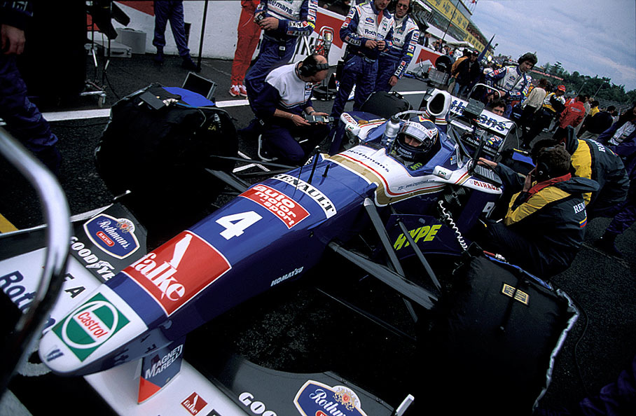 Heinz-Harald Frentzen on the grid