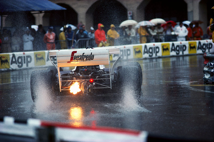 Ayrton Senna on Toleman-Hart, Monaco GP 1984