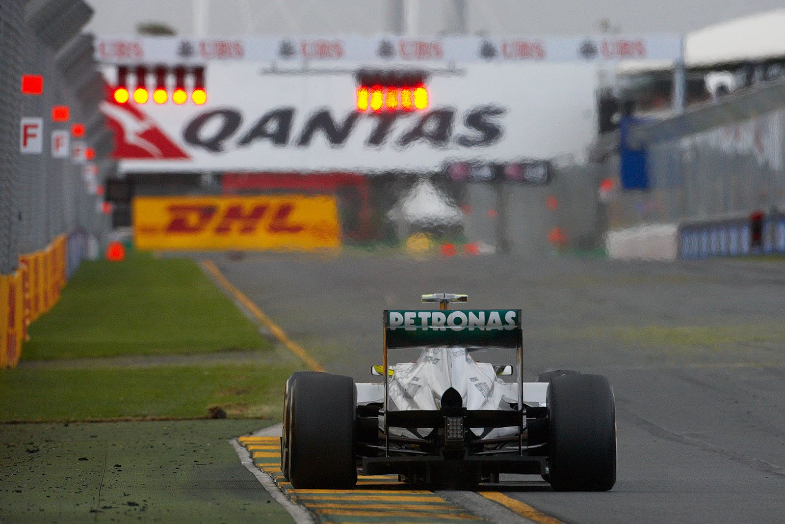 Nico Rosberg, Mercedes GP, enters the straight at the end of the session