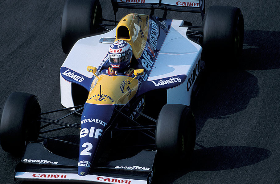 Alain Prost on Williams-Renault, French GP 1993