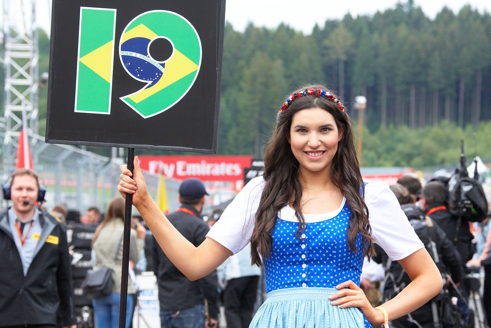 Massa's grid girl, Spielberg, Austrian Grand Prix, 2016