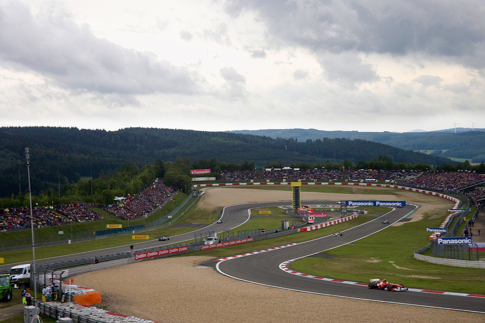 Felipe Massa at the Dunlop hairpin exit