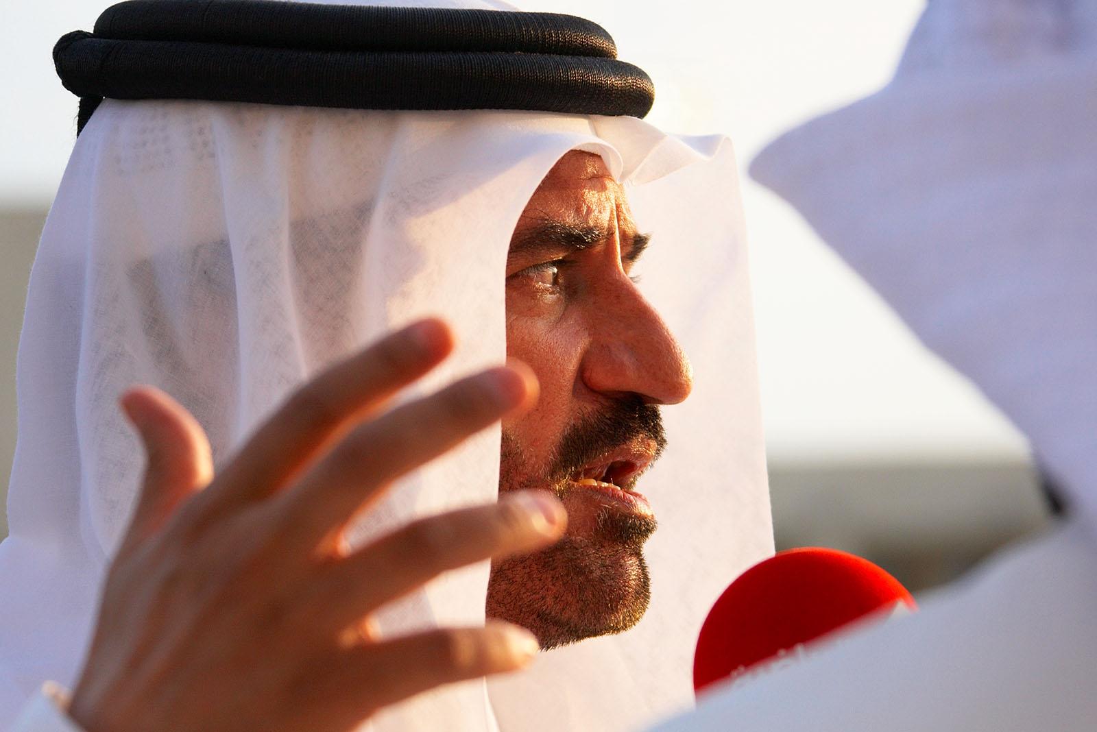 FIA Vice President Mohammed Ben Sulayem gives an interview
