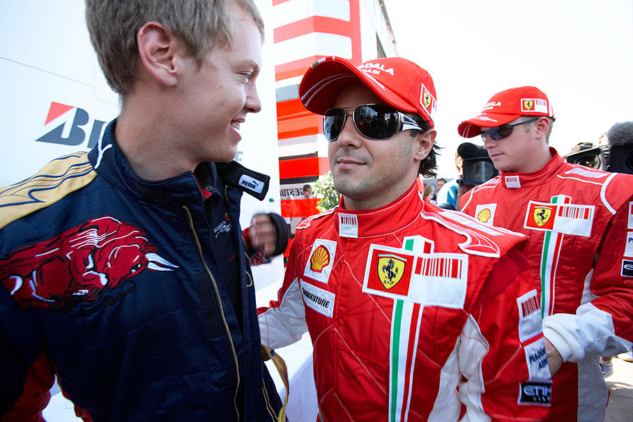 Sebastian Vettel and Felipe Massa