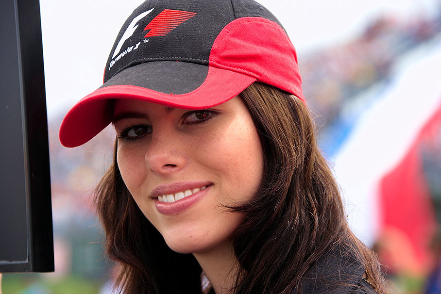 Nearly all pretty grid girls come from Germany :)