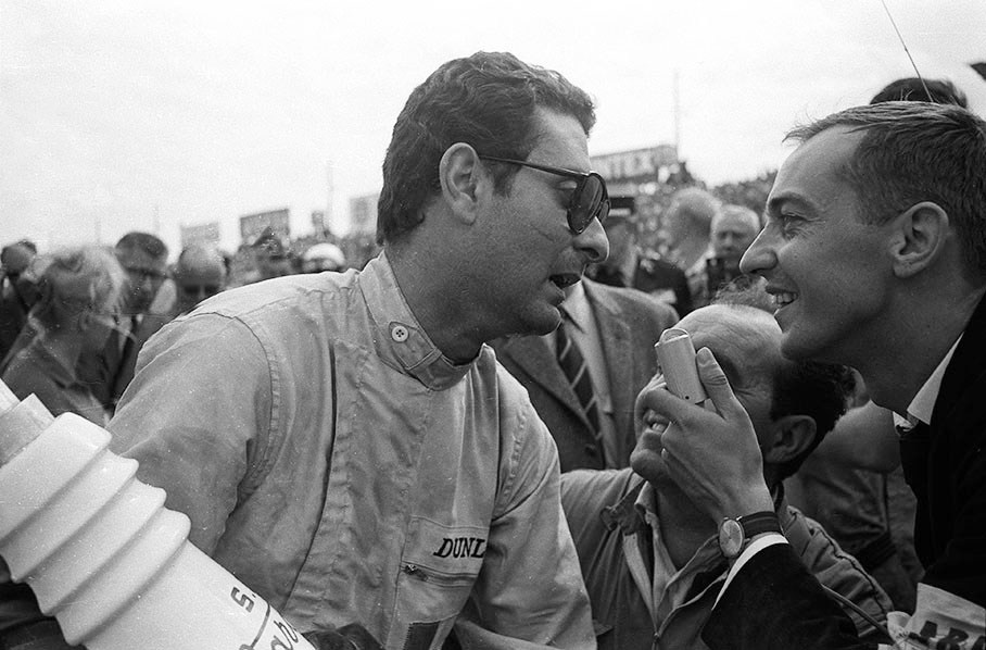 Winner Nino Vaccarella comments on his victory