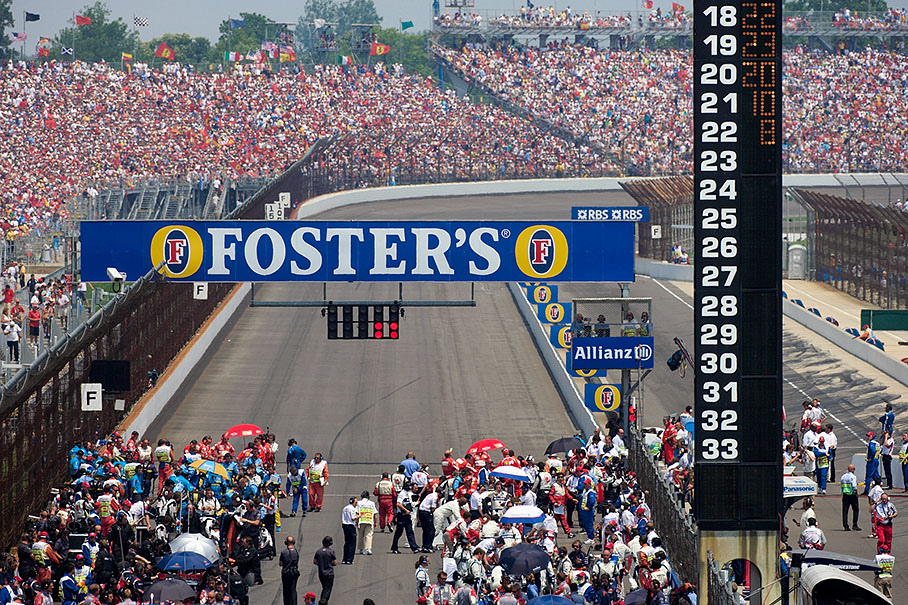 Main grandstands were fully packed