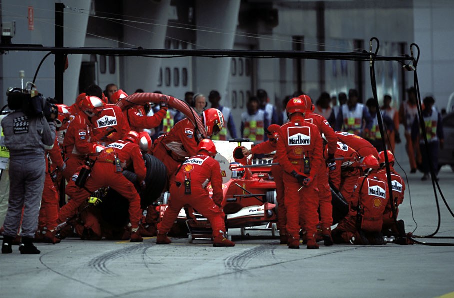 Barrichello's pitstop