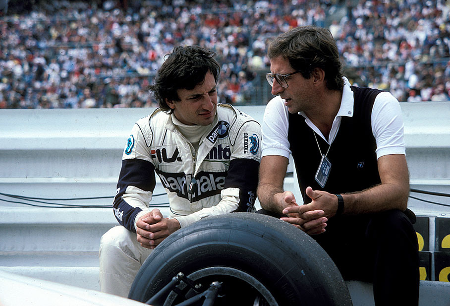 Riccardo Patrese and Dieter Stappert, head of BMW Motorsport